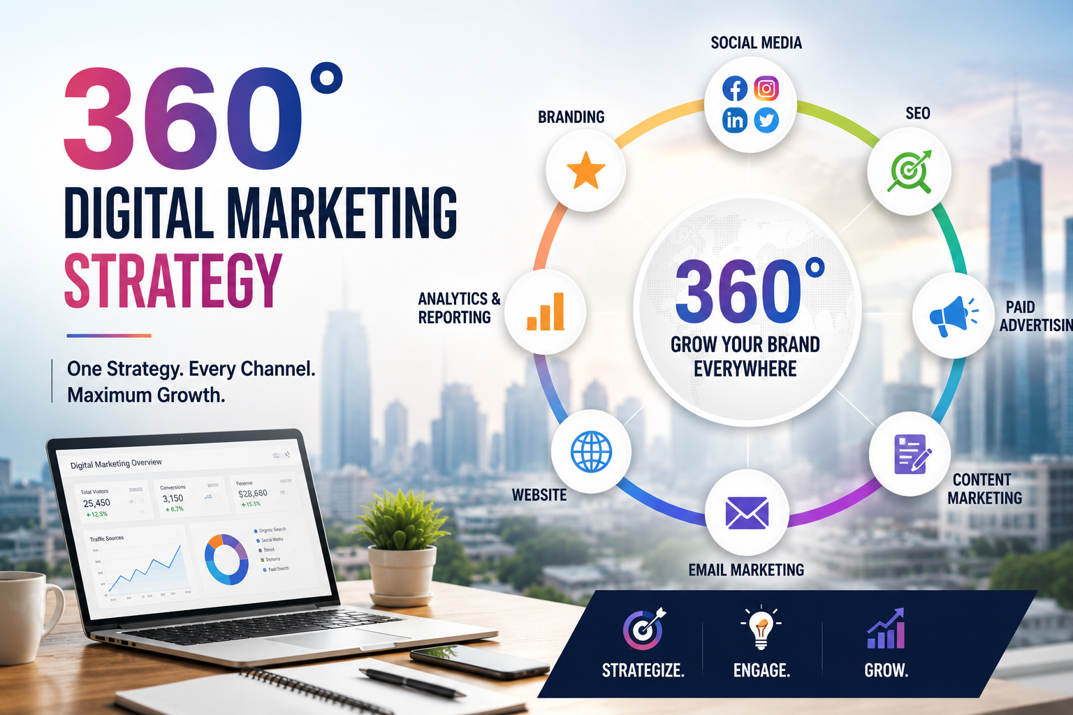 Why Businesses Need a 360° Digital Marketing Strategy